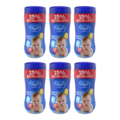 دستمال مرطوب دافی مدل nappy rash مجموعه 6 عددی