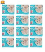 پوشک بچه مای بیبی مدل سری مهربان با پوست سایز 4Plus دوازده بسته 32 عددی | فرشگاه اینترنتی پخش کالای مرکزی