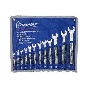 آچار یکسر تخت و یکسر رینگی استارمکس مدل SHS-31S012SP مجموعه 12 عددی | فروشگاه اینترنتی پخش کالای مرکزی