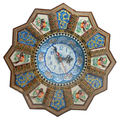 ساعت خاتم کاری درنیکا مدل خورشیدی طرح مرغ و گل کد 02| فروشگاه اینترنتی پخش کالای مرکزی