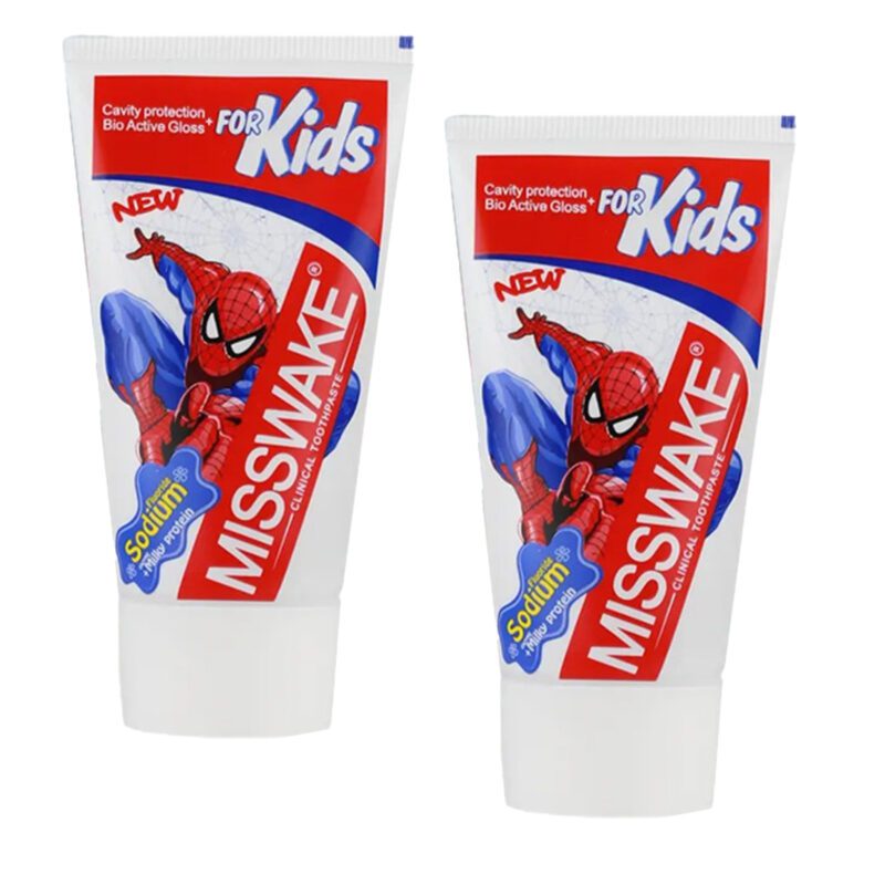 خمیر دندان کودک میسویک مدل Spiderman حجم 50 میلی لیتر مجموعه 2 عددی | فروشگاه آنلاین پخش کالای مرکزی
